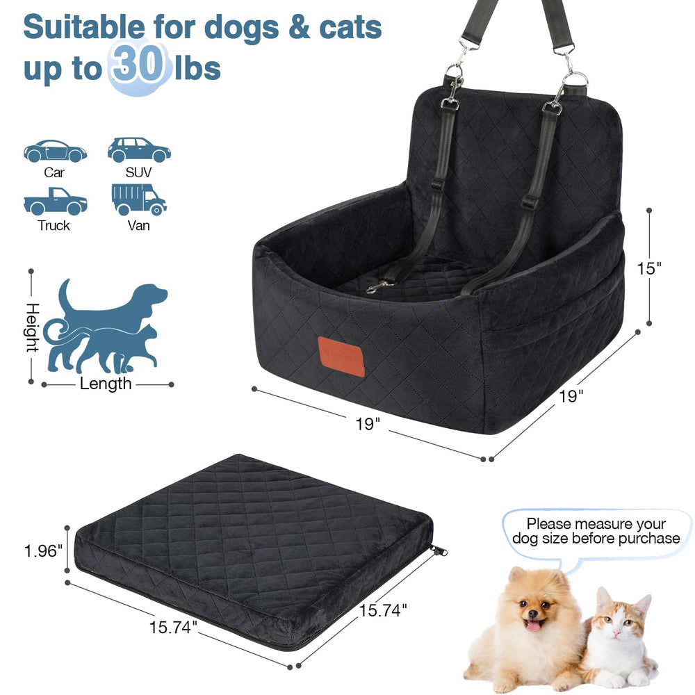 Wooaidagg safety leash keeps small dogs secure during bumps and turns