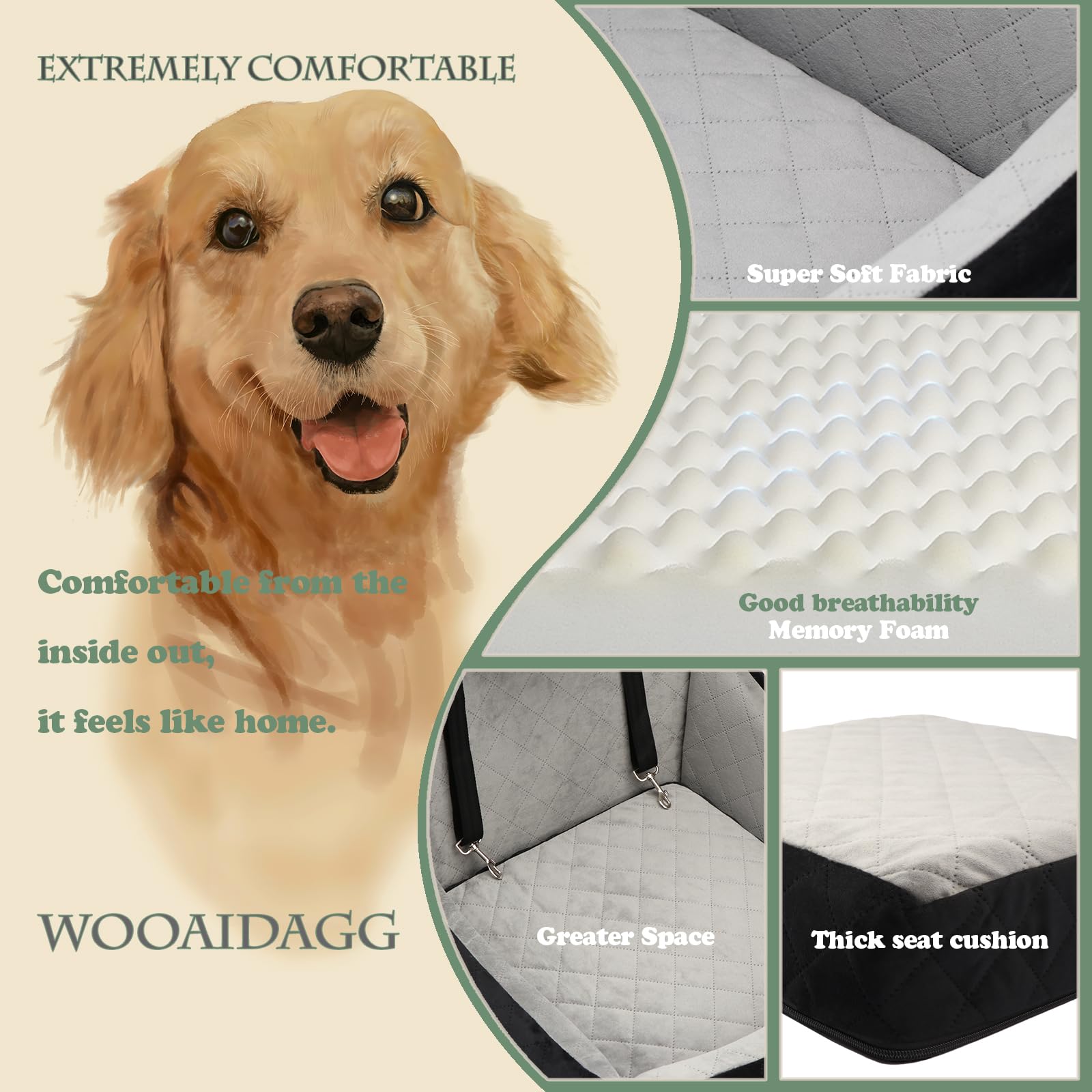 Wooaidagg washable cover simplifies cleaning after adventures.