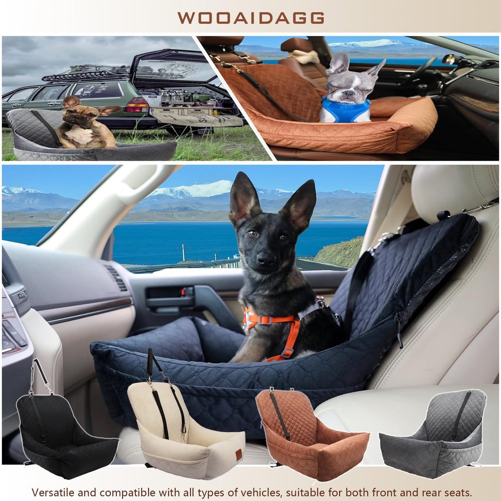 Wooaidagg dog car seat cover fully detachable and washable for easy cleaning