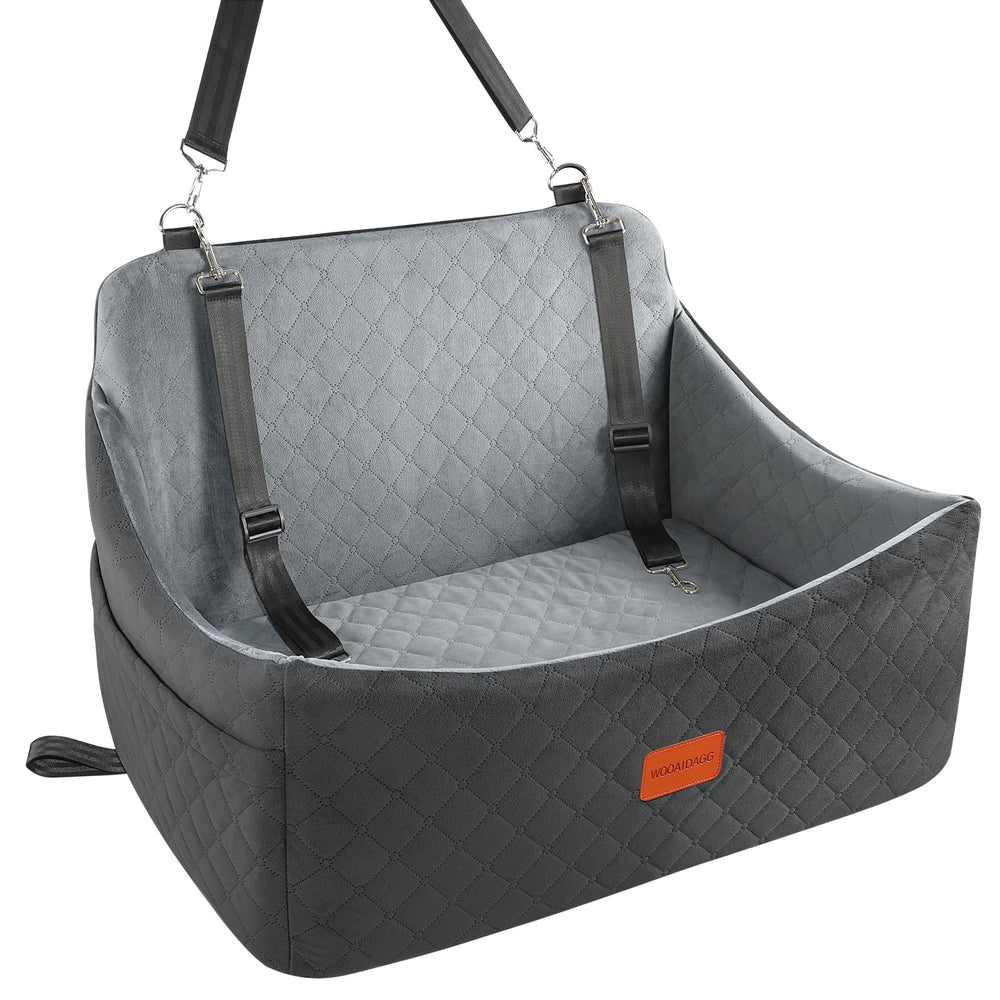 Wooaidagg dog seat memory-foam for comfort on long car rides