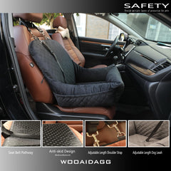 Wooaidagg non-slip base and clip-on leashes for secure travel