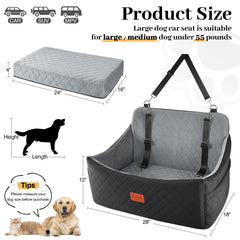 Wooaidagg dog seat safety-straps secure your pet safely
