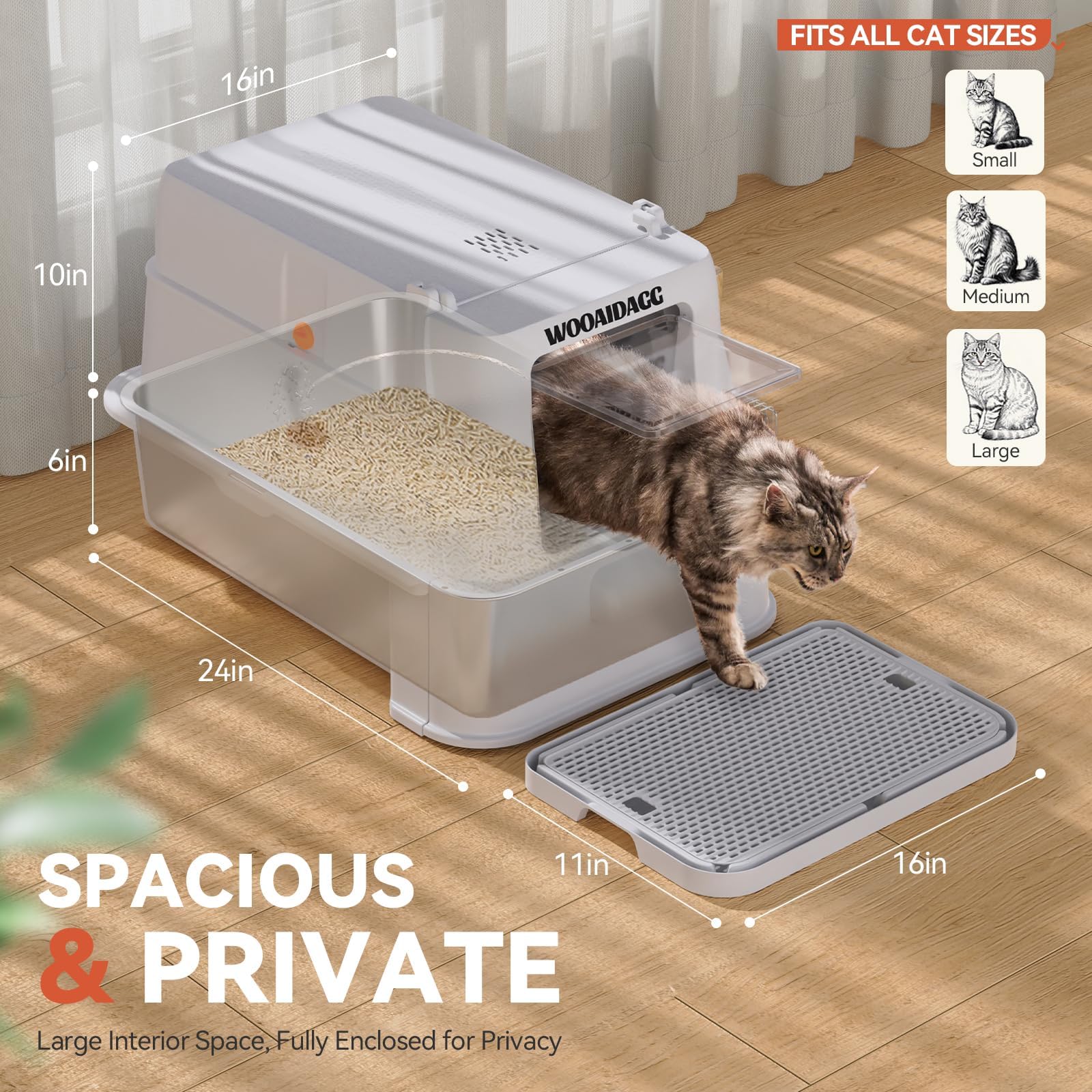 Wooaidagg non-stick interior helps scooping and cleaning after use