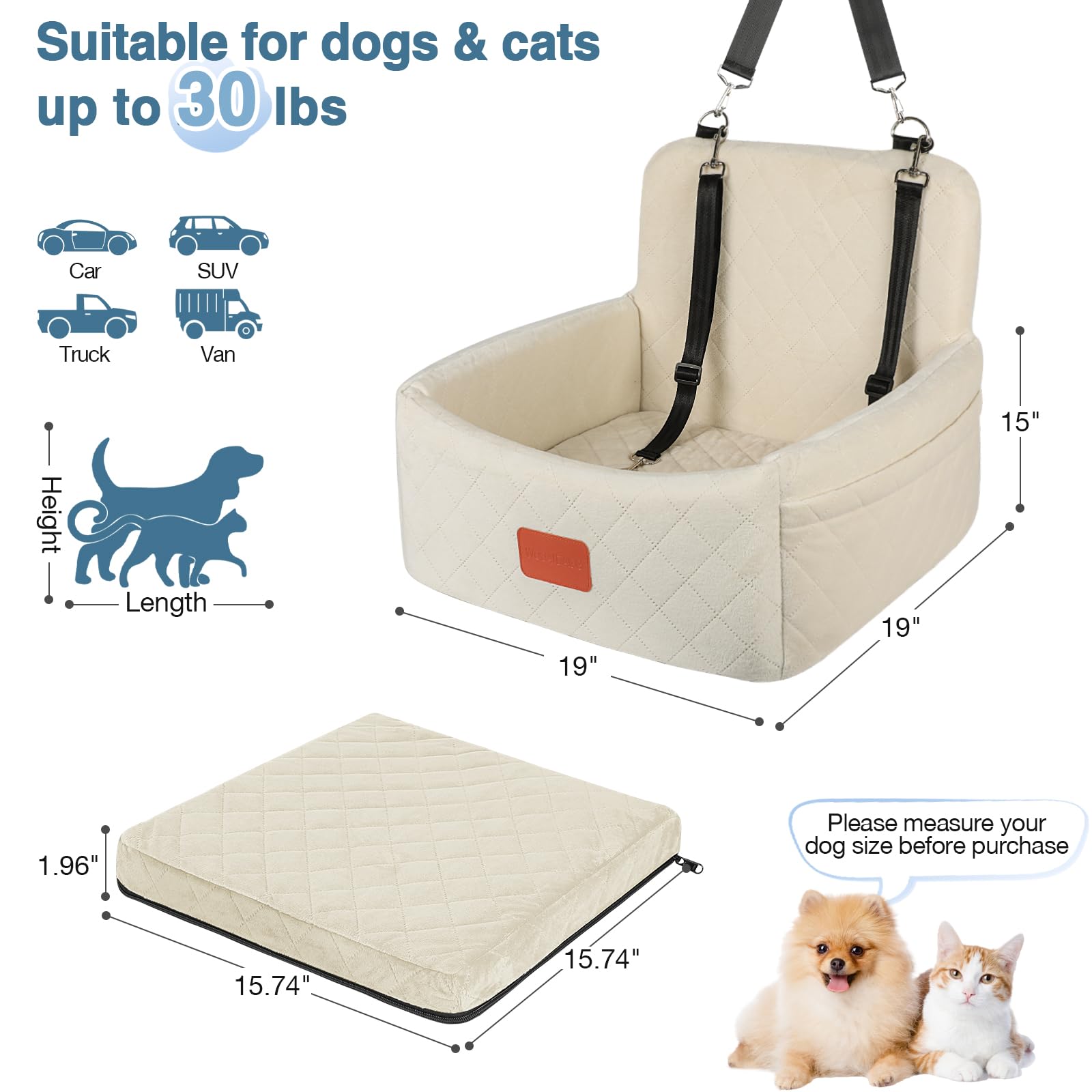 Wooaidagg washable detachable bed is easy to clean after trips