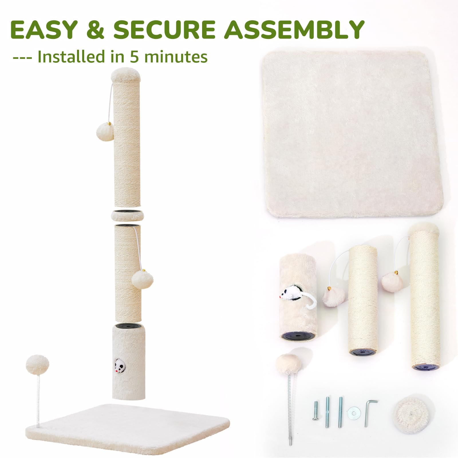 Woochpet spring-loaded plush ball image for dynamic engagement.