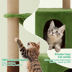 Woochpet cat tree mouse hole for hunting like play