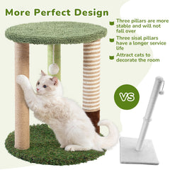 Woochpet sisal wrap on scratching posts provides durable grip and satisfying scratching for healthy claws.