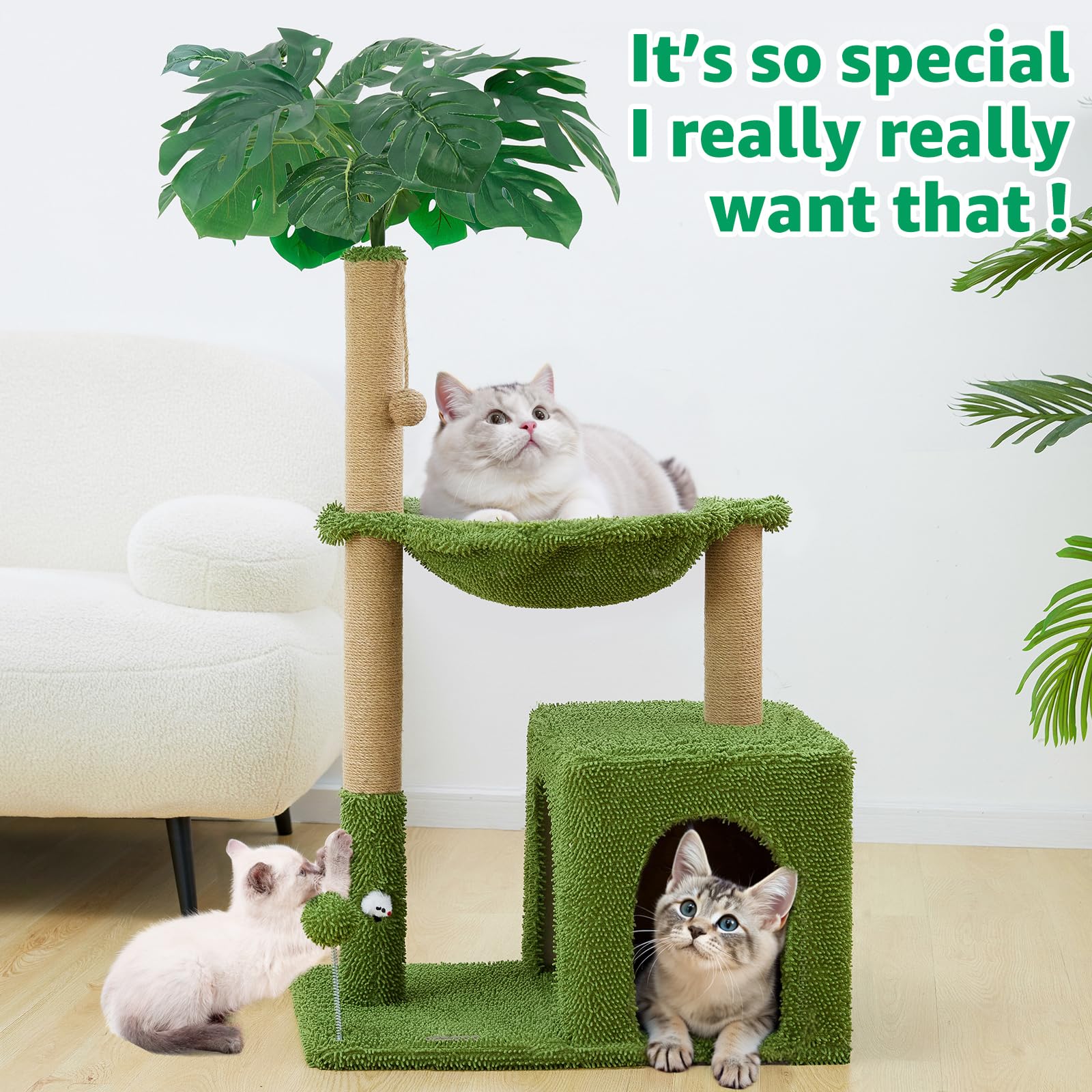 Woochpet spring ball – interactive toy that encourages play.