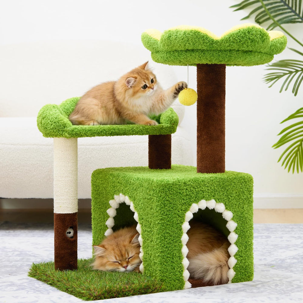 Woochpet Flower Cat Tree easy setup with clear instructions.