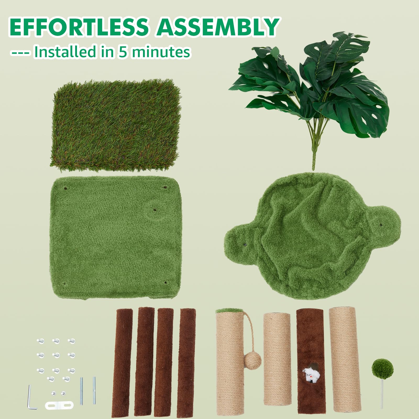 Woochpet greenery decor blends with home and inspires curiosity