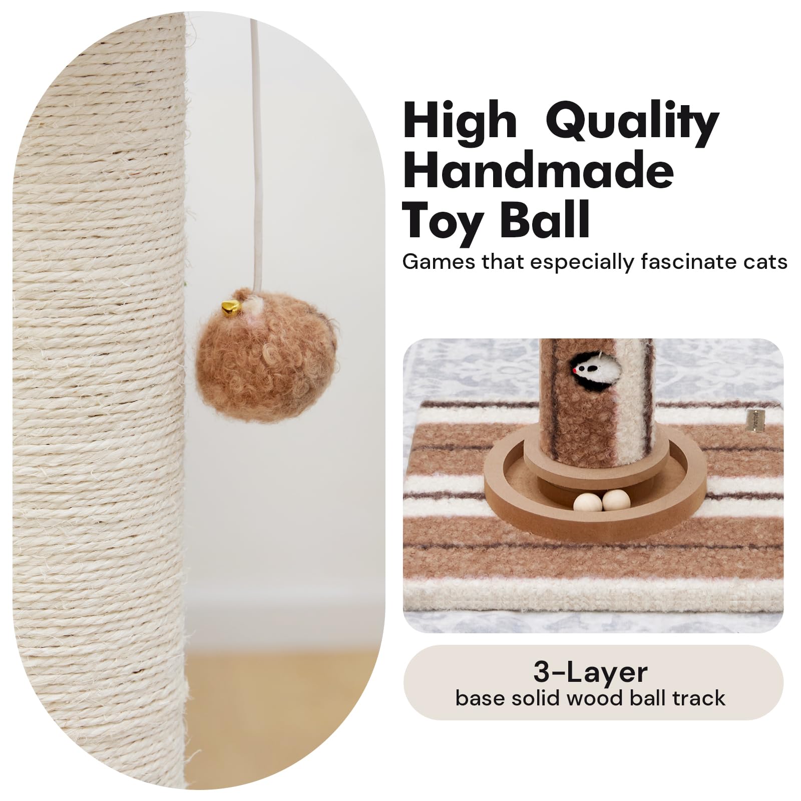 Woochpet heavy-duty base and large diameter for stability.