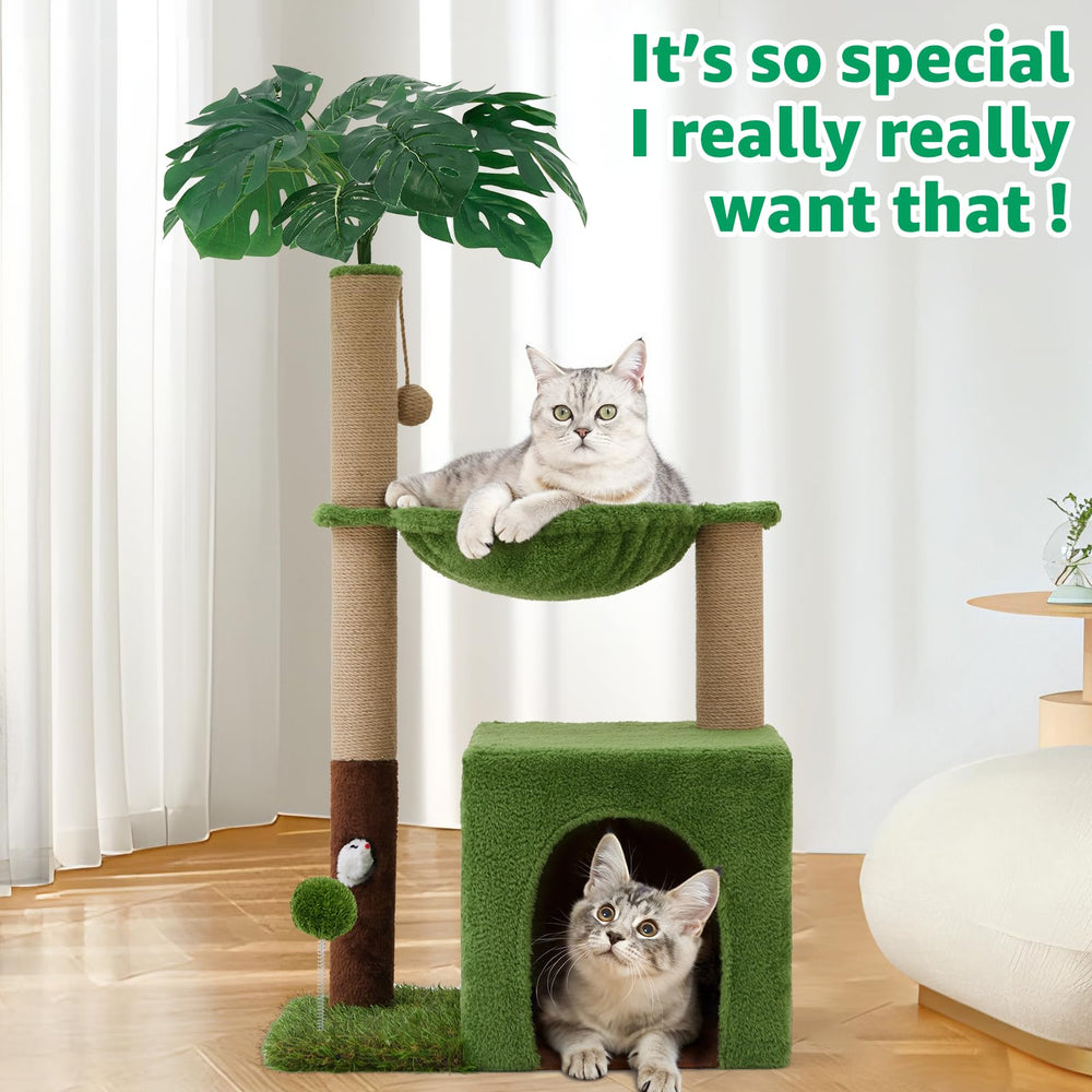 Woochpet indoor cat tree scene enhances room aesthetics and playtime