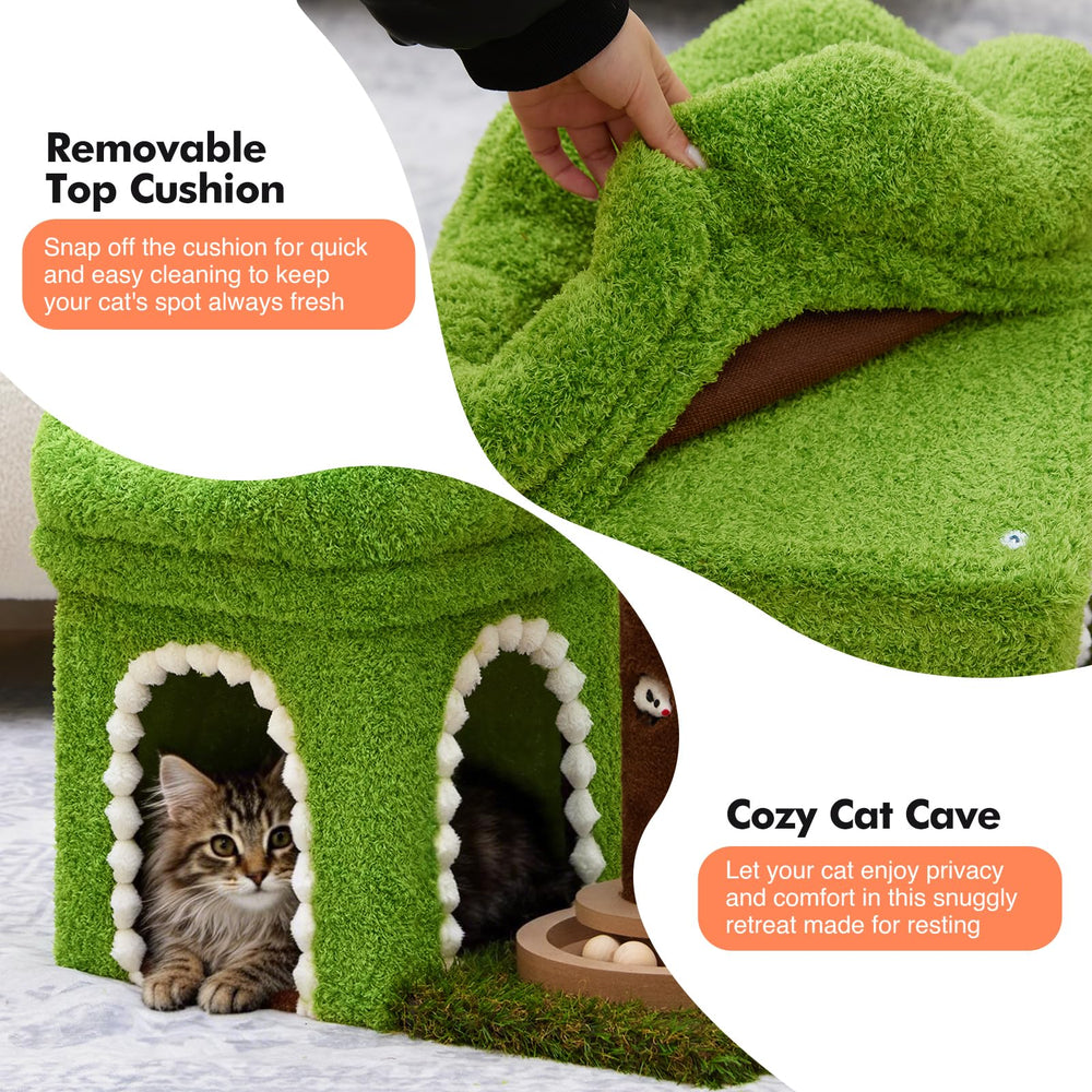 Woochpet two-door condo allows easy access and private napping