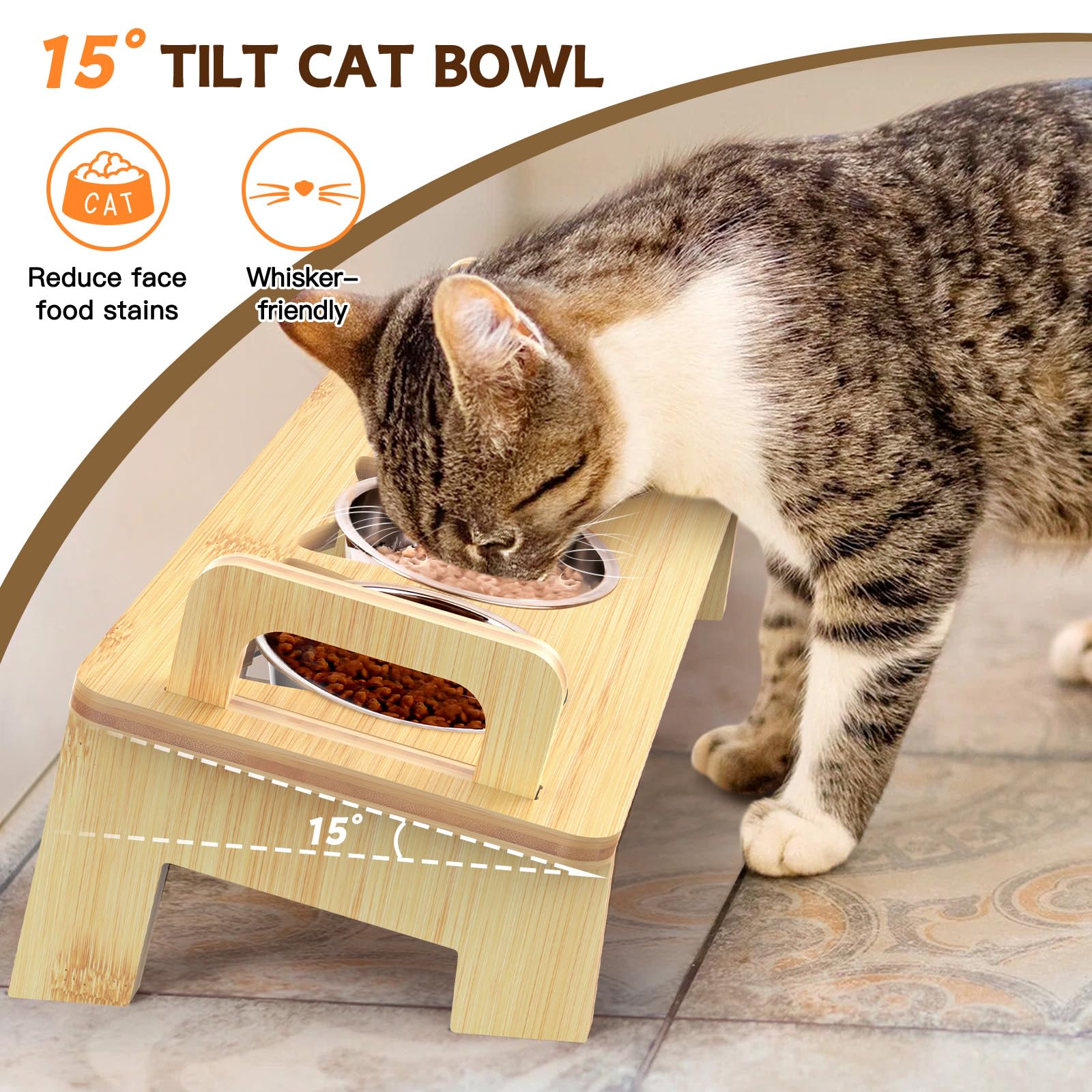 Easy two-step assembly brings a stable feeding station