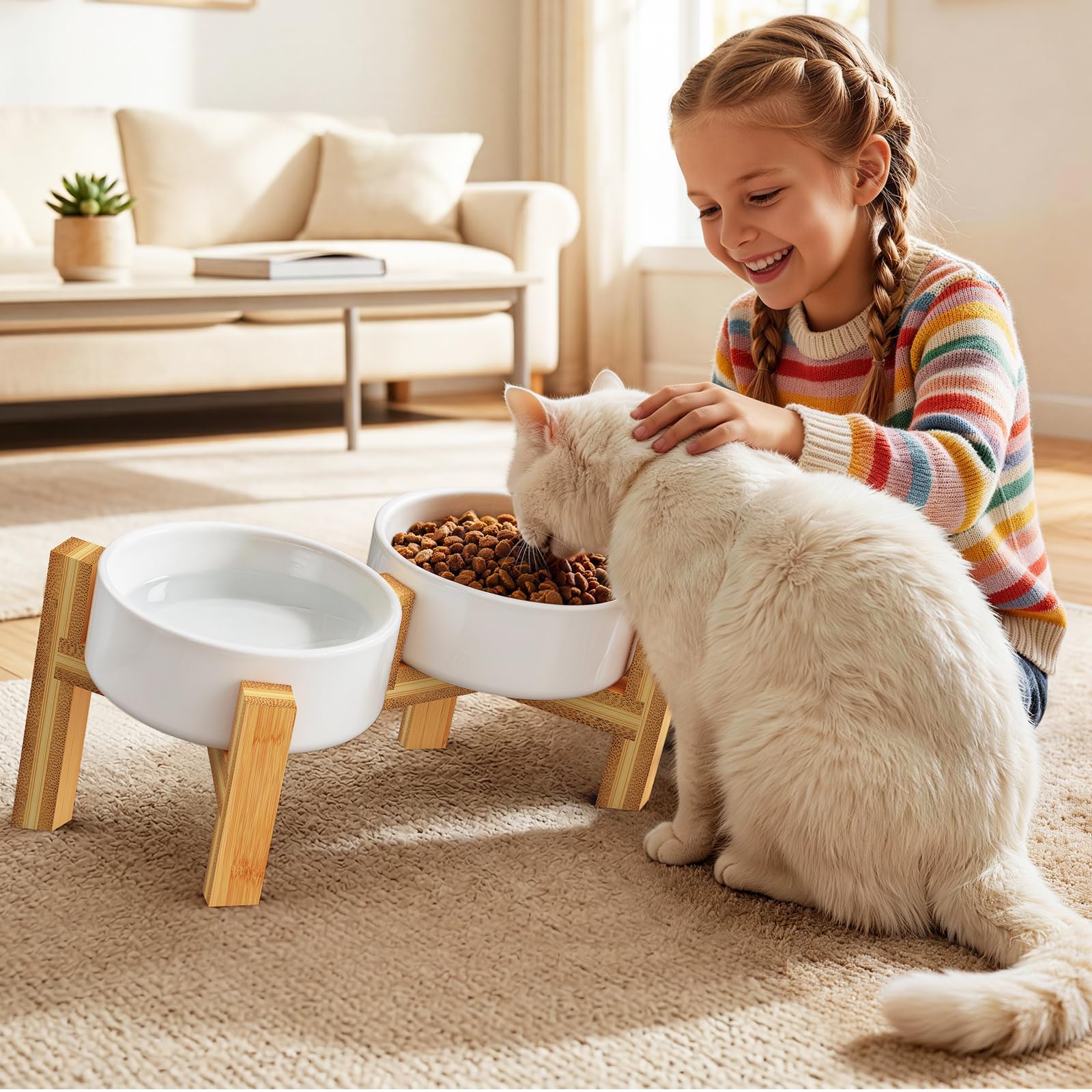 Woodever modern mealtime aesthetic complements any home decor.