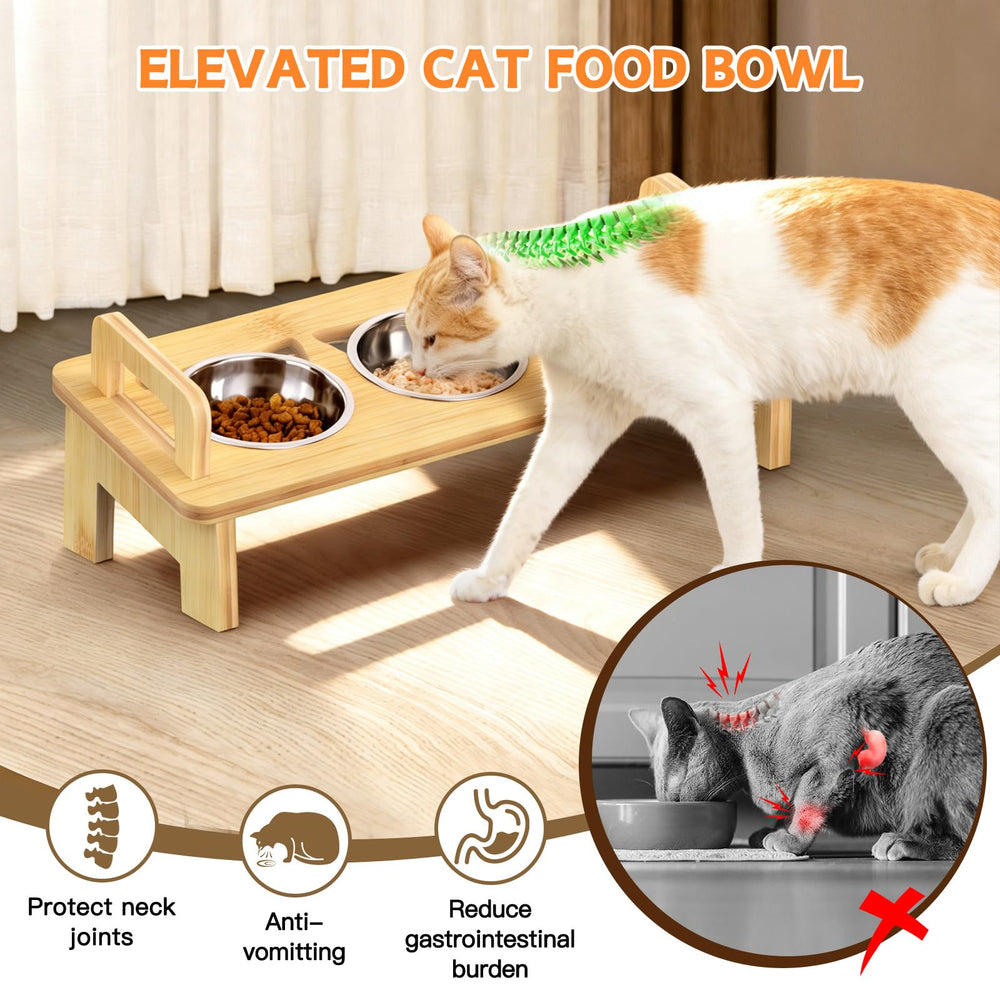 Woodever stainless steel cat bowls are durable and dishwasher safe