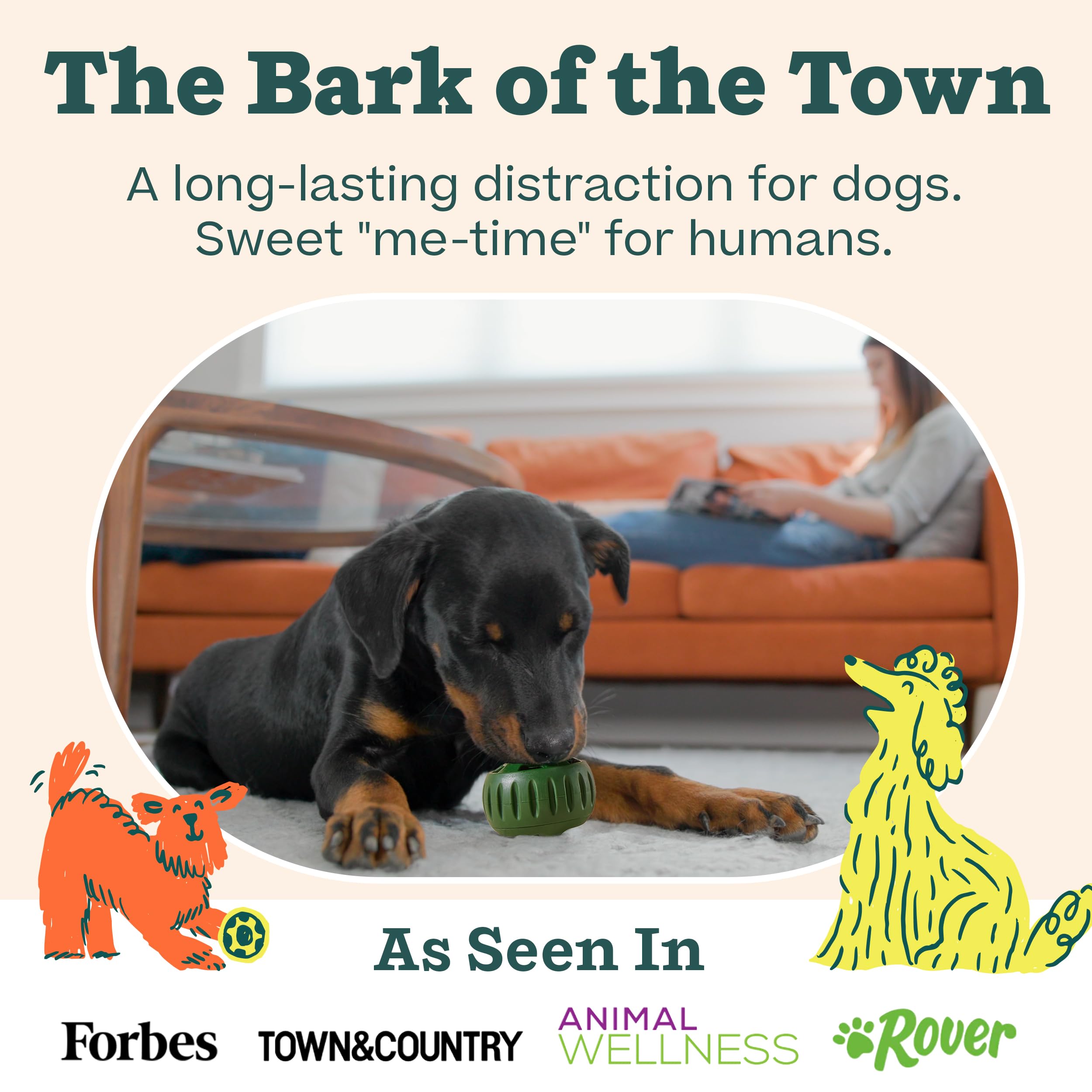 WOOF Denver design note, showcasing local inspiration in a durable toy.