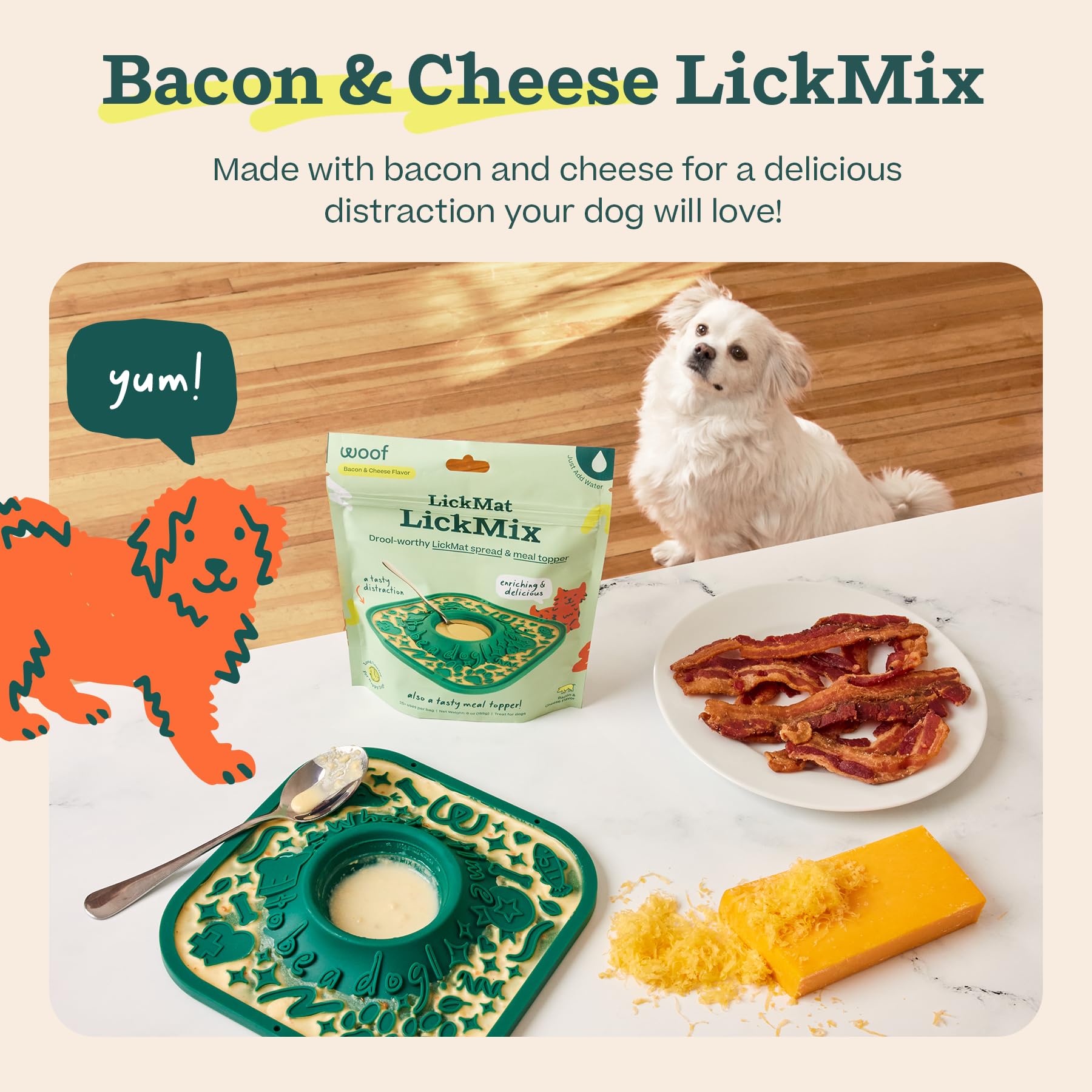 WOOF LickMixes freeze for extended enrichment sessions