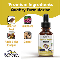 Woof 'n' Purr cat comfort with fast-acting itch relief.