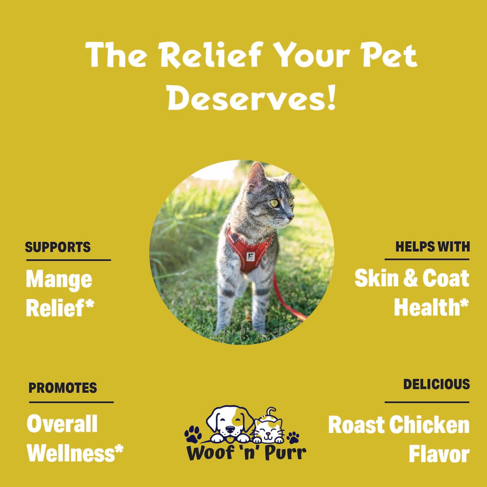 Woof 'n' Purr natural ingredients support healthy skin and coat.