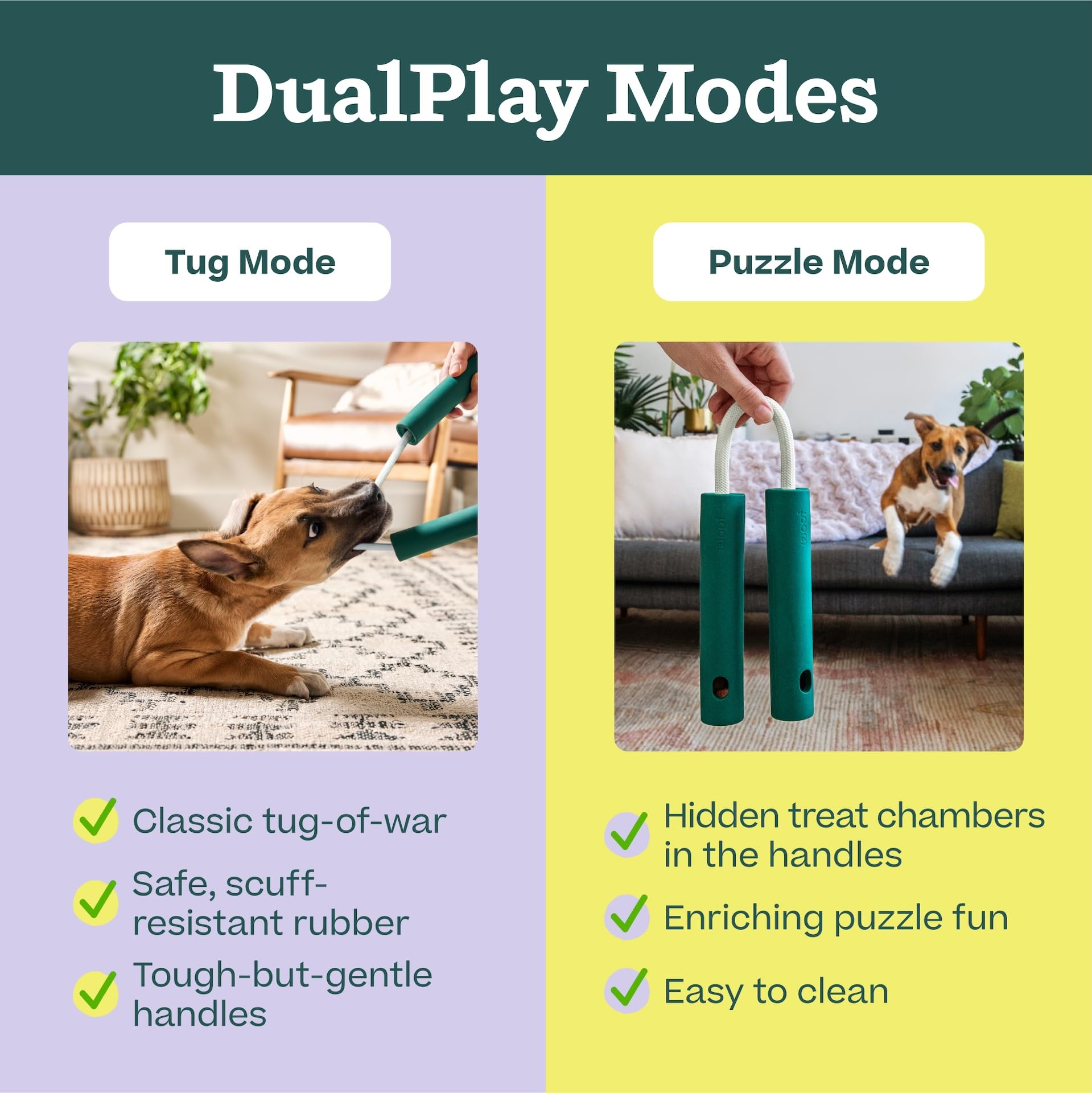 Pair with Woof Puzzle Treats to keep dogs motivated.