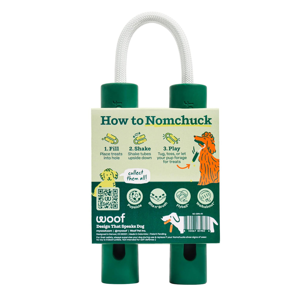 Nomchucks offers three treat zones of varying difficulty for extended enrichment.