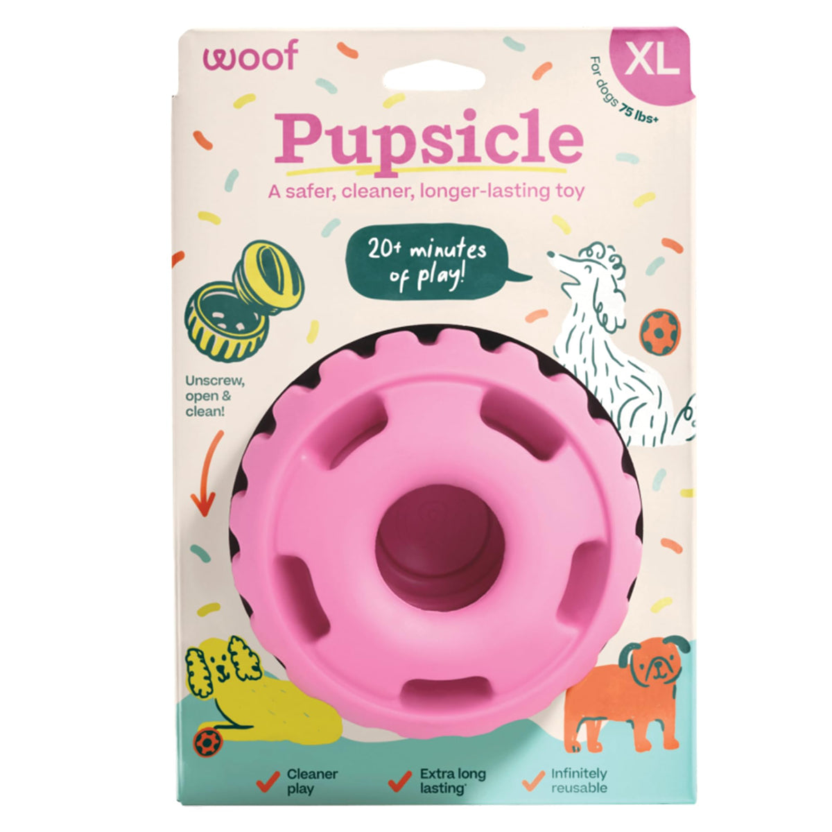 WOOF Party Pupsicle hero demonstrates long-lasting engagement during celebrations.
