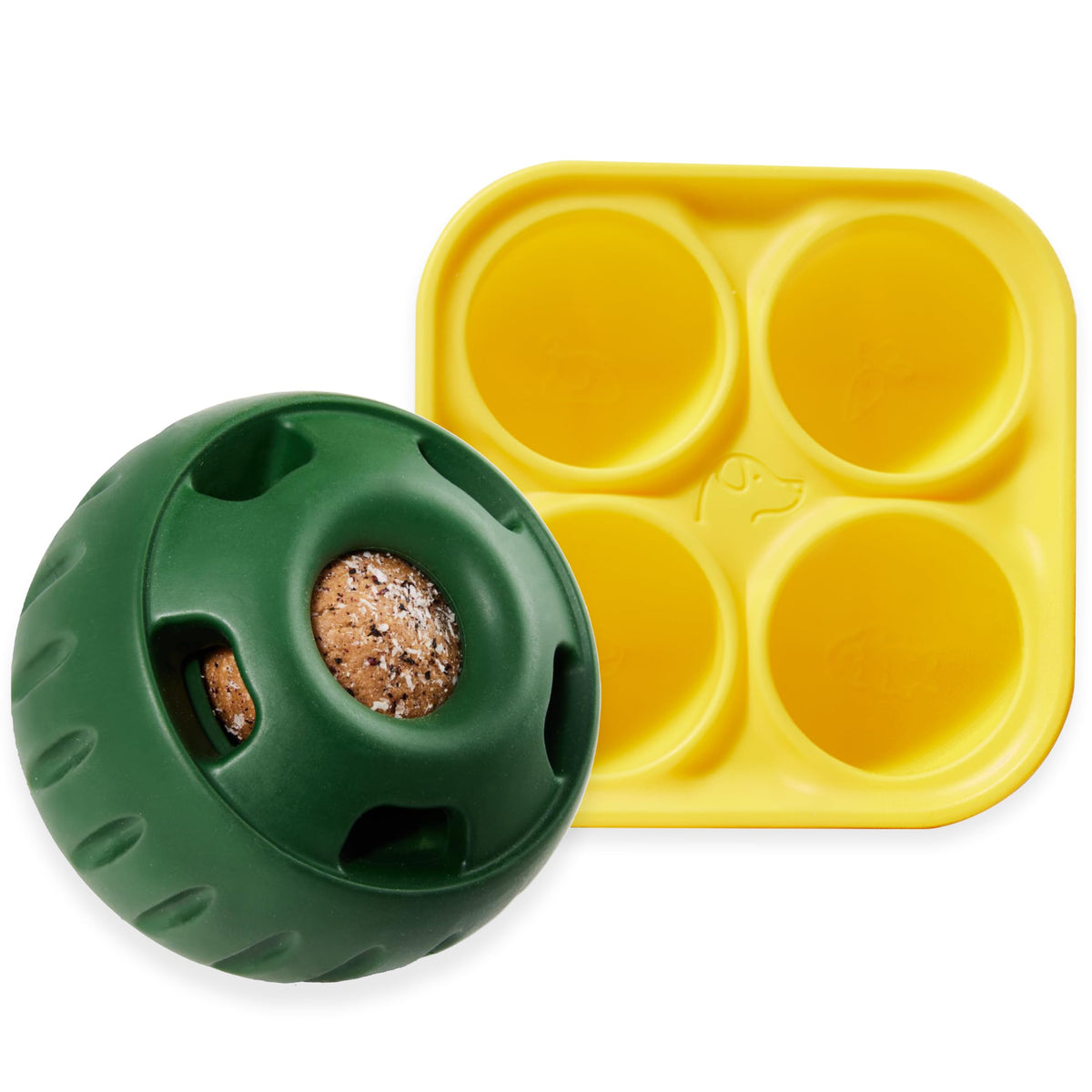 WOOF Pupsicle with lid open for easy filling and cleaning.
