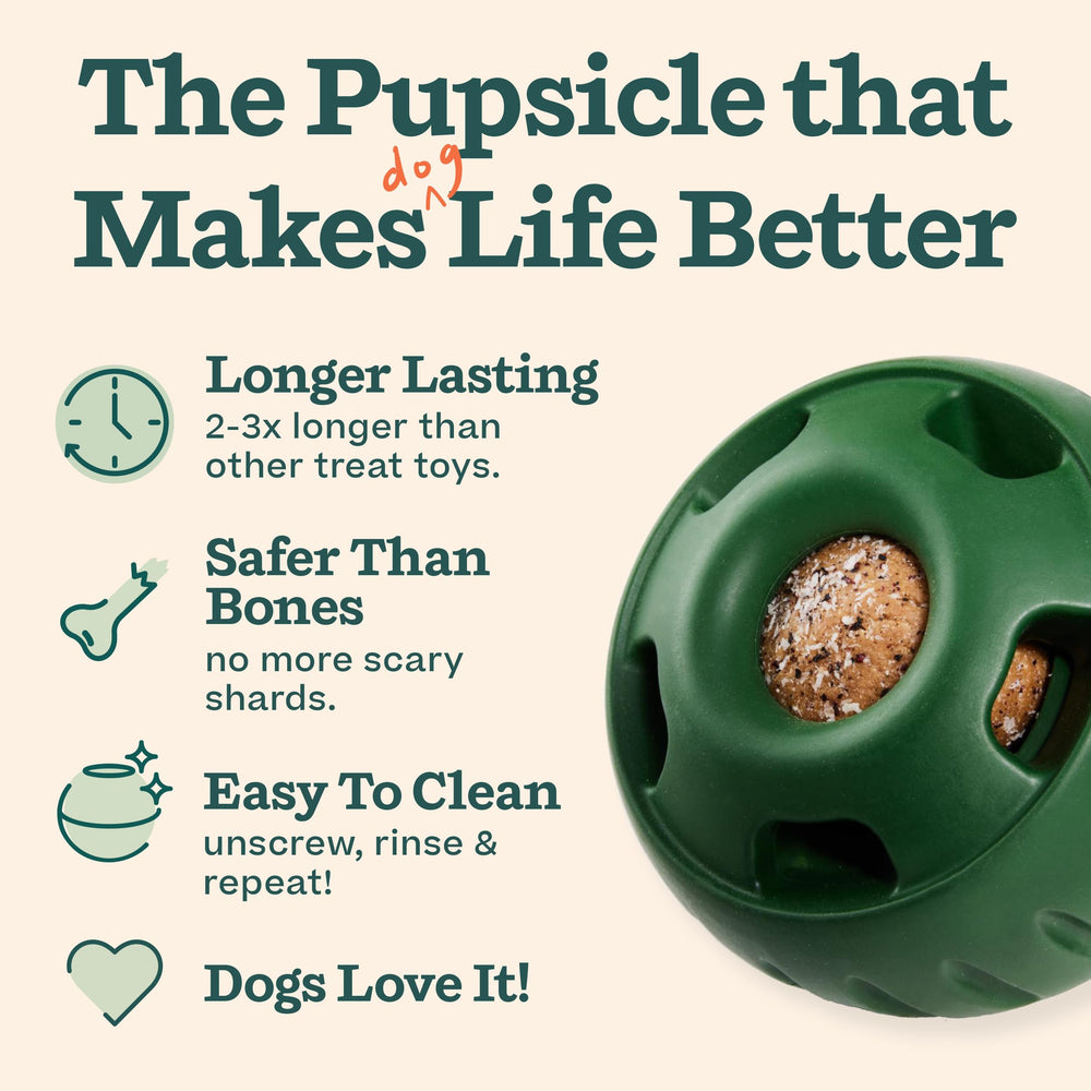 WOOF Pupsicle treat pops in packaging, ready for simple, wholesome snacks.