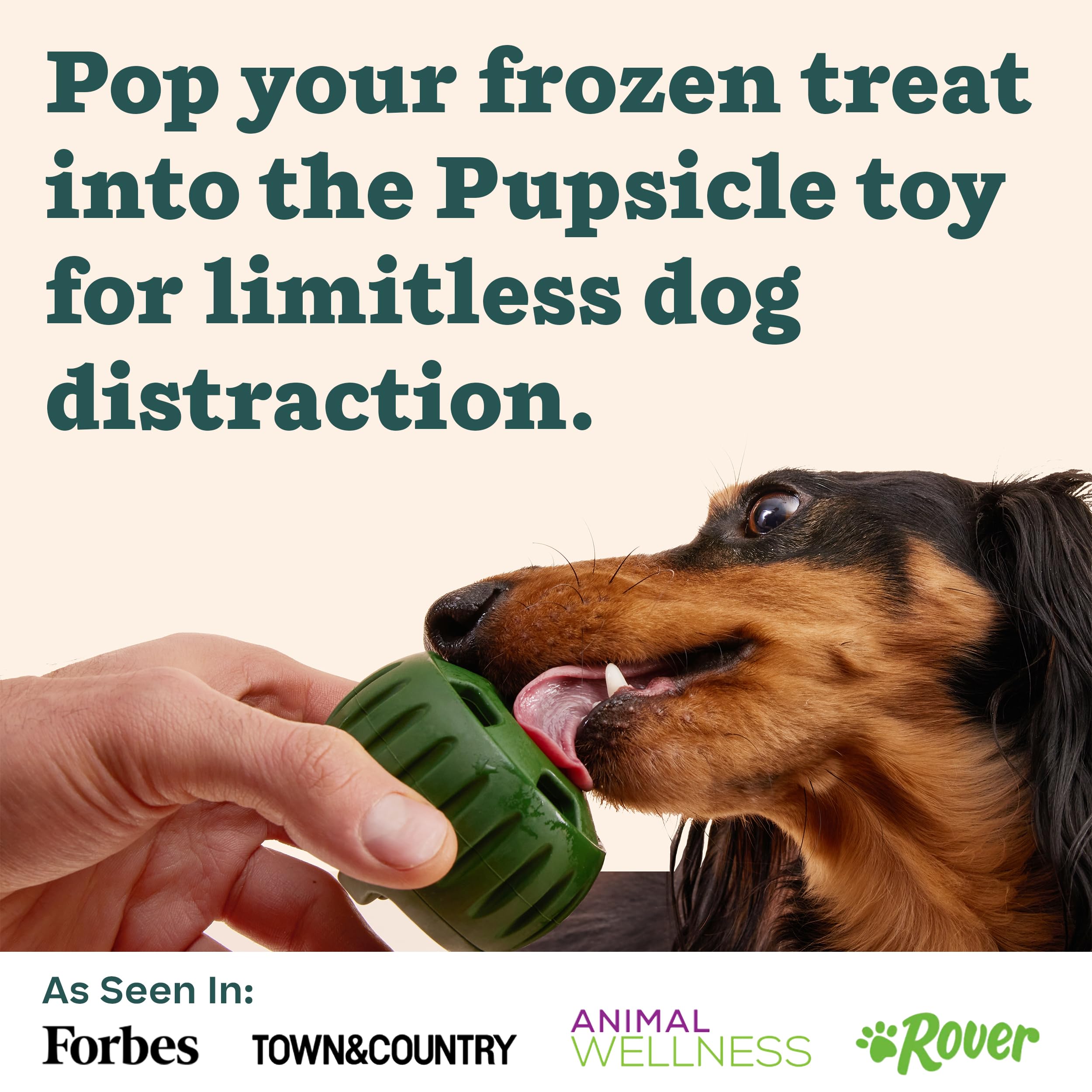 Woof Pupsicle Treat Tray silicone close-up, flexible and safe surface.