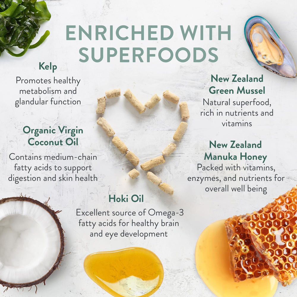 Small-batch New Zealand production supports freshness in WOOF bites.