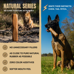 WoofBite natural rubber texture supports safe, satisfying chewing.