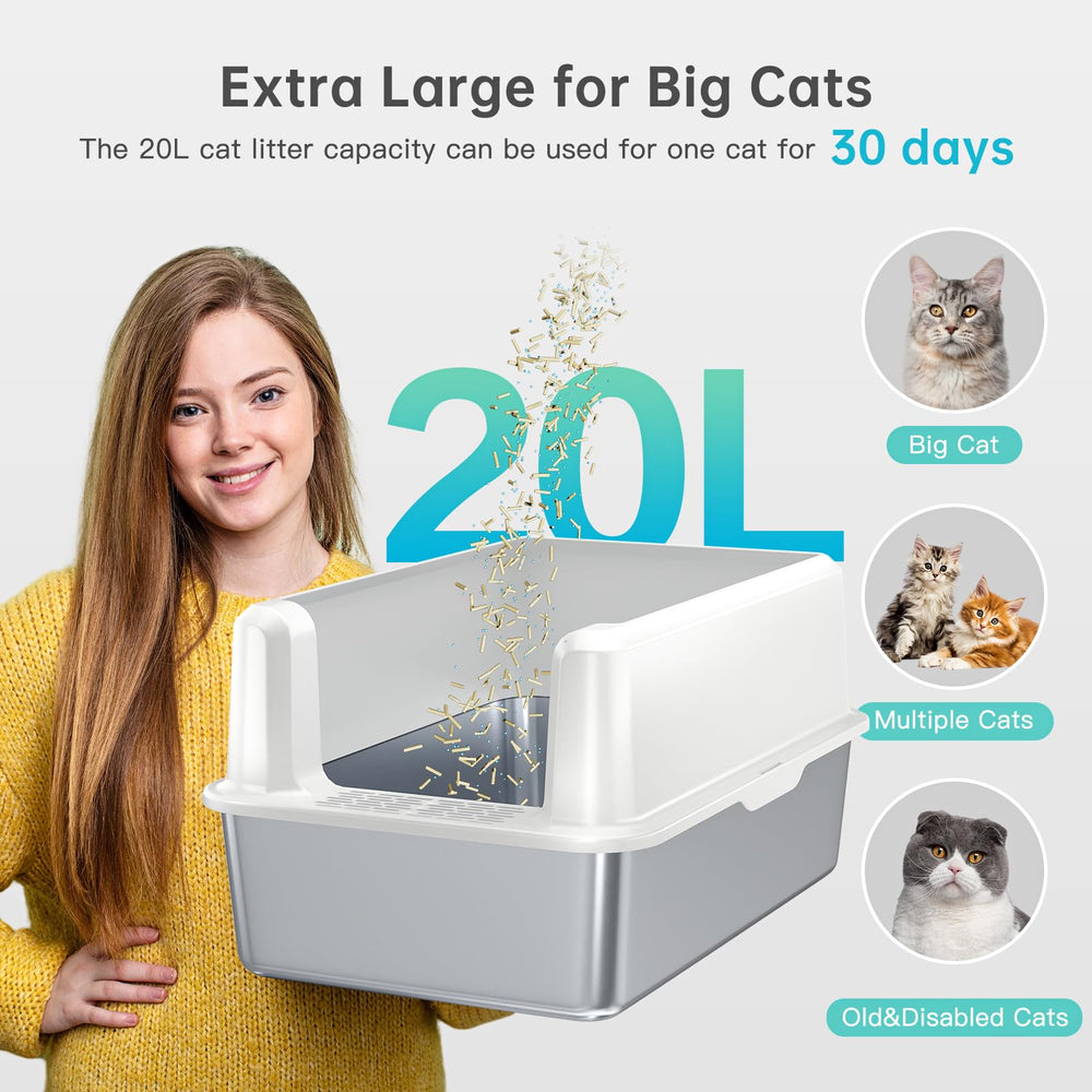 Secure buckle enclosure on WoofiGo litter box for active cats