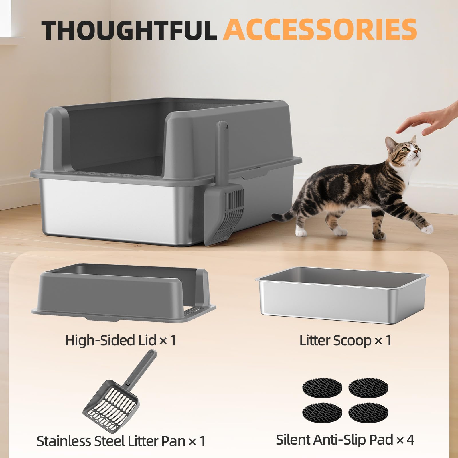 WoofiGo easy-clean stainless surface simplifies maintenance