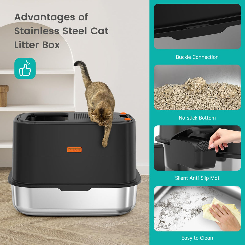 Includes scoop for quick, tidy cleanup after every use.