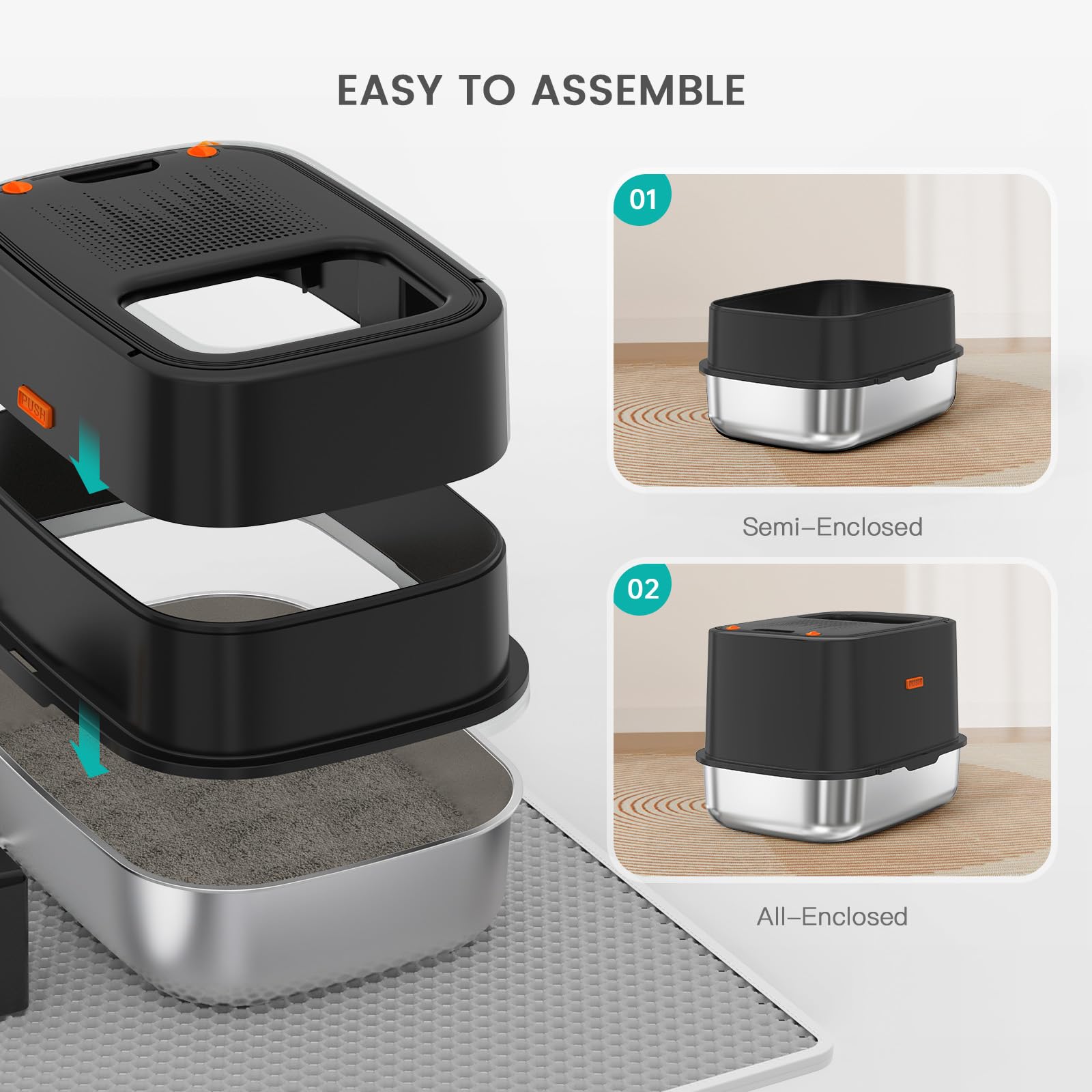 Secure buckle connection keeps the shell firmly attached during daily use.