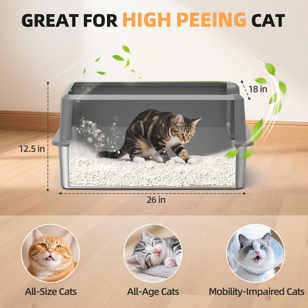 WoofiGo XL litter box size for big cats or multi-cat homes