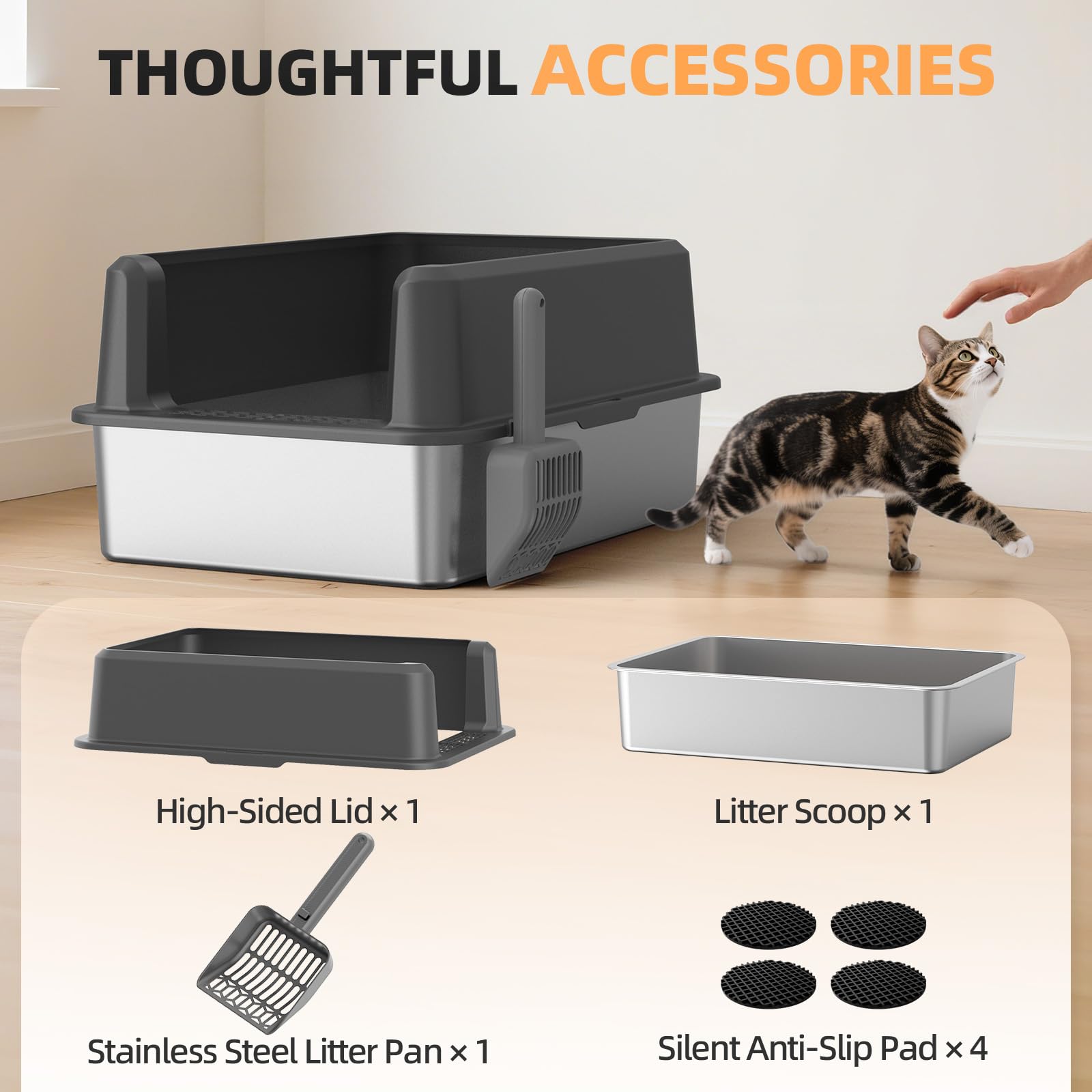 WoofiGo XL size is ideal for multi-cat households and big cats.