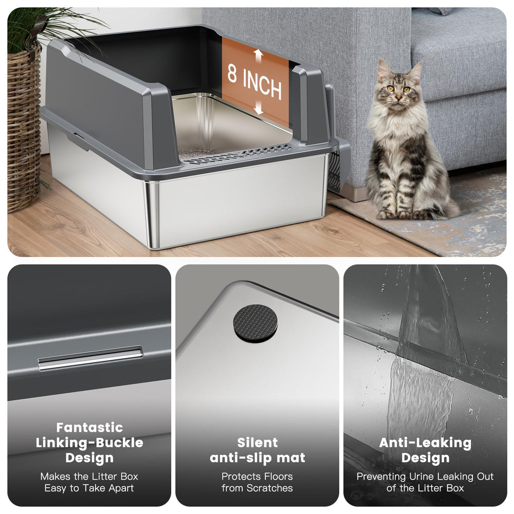 WoofiGo XXL durable stainless steel construction built for long-term use.