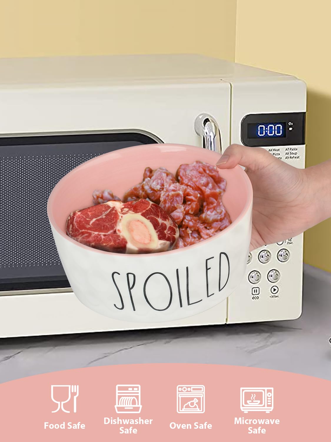 WoofinPets non-slip base keeps the bowl steady during meals.