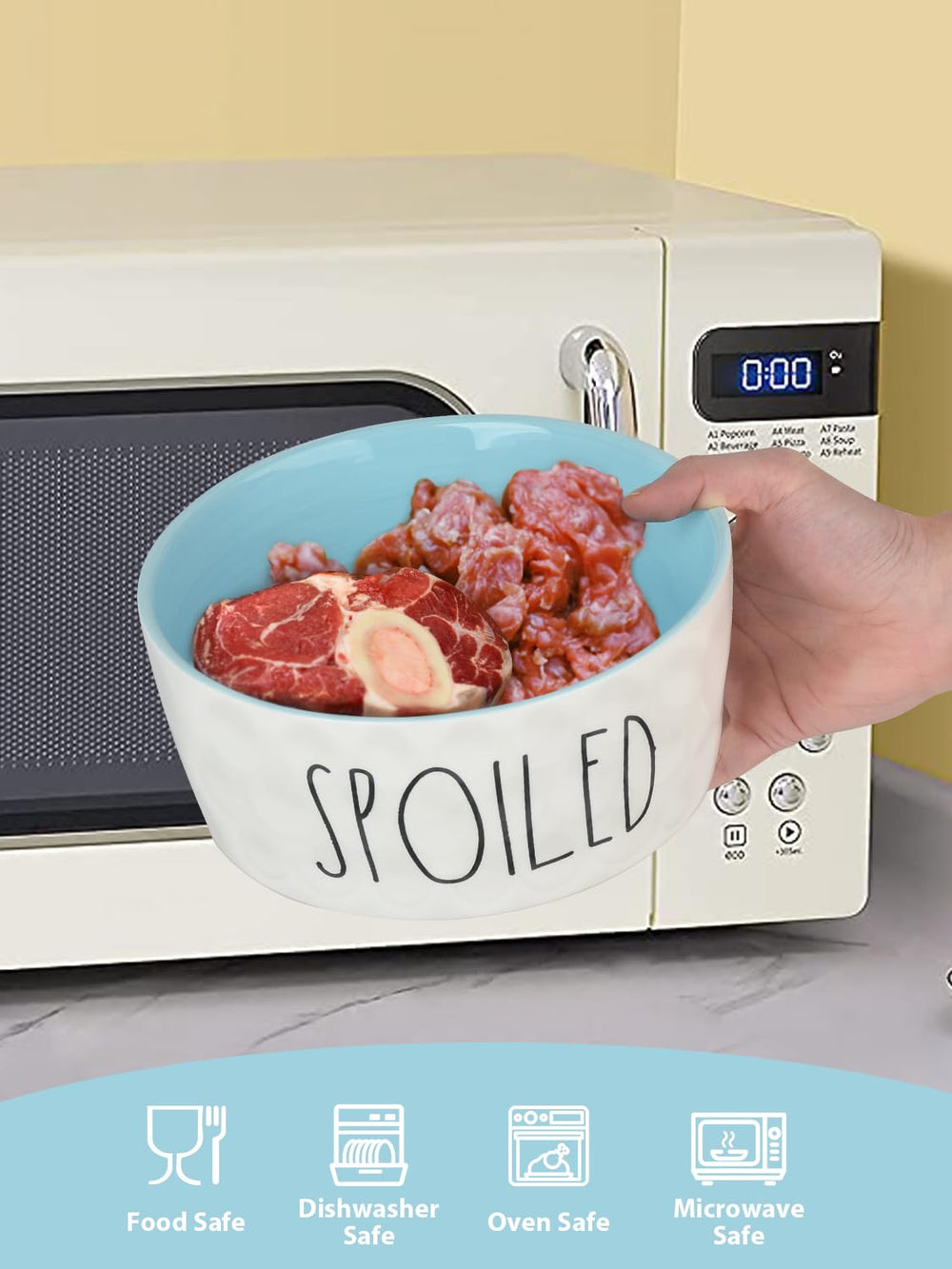 WoofinPets-heavy-duty-non-slip-bowl design helps prevent tipping and spills.