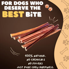 Woofley's beef pizzle chew is sustainably sourced and free from additives.