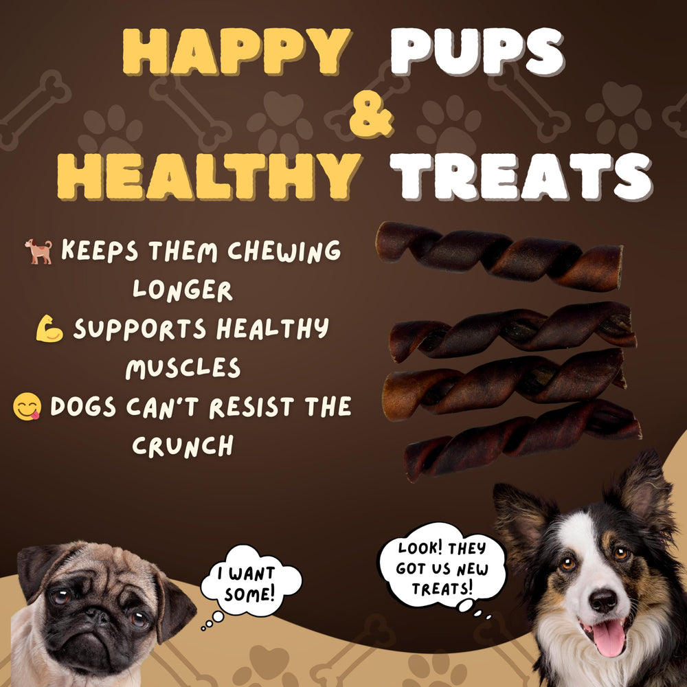 Woofley's Collagen Springs made with free-range cattle for natural ingredients.