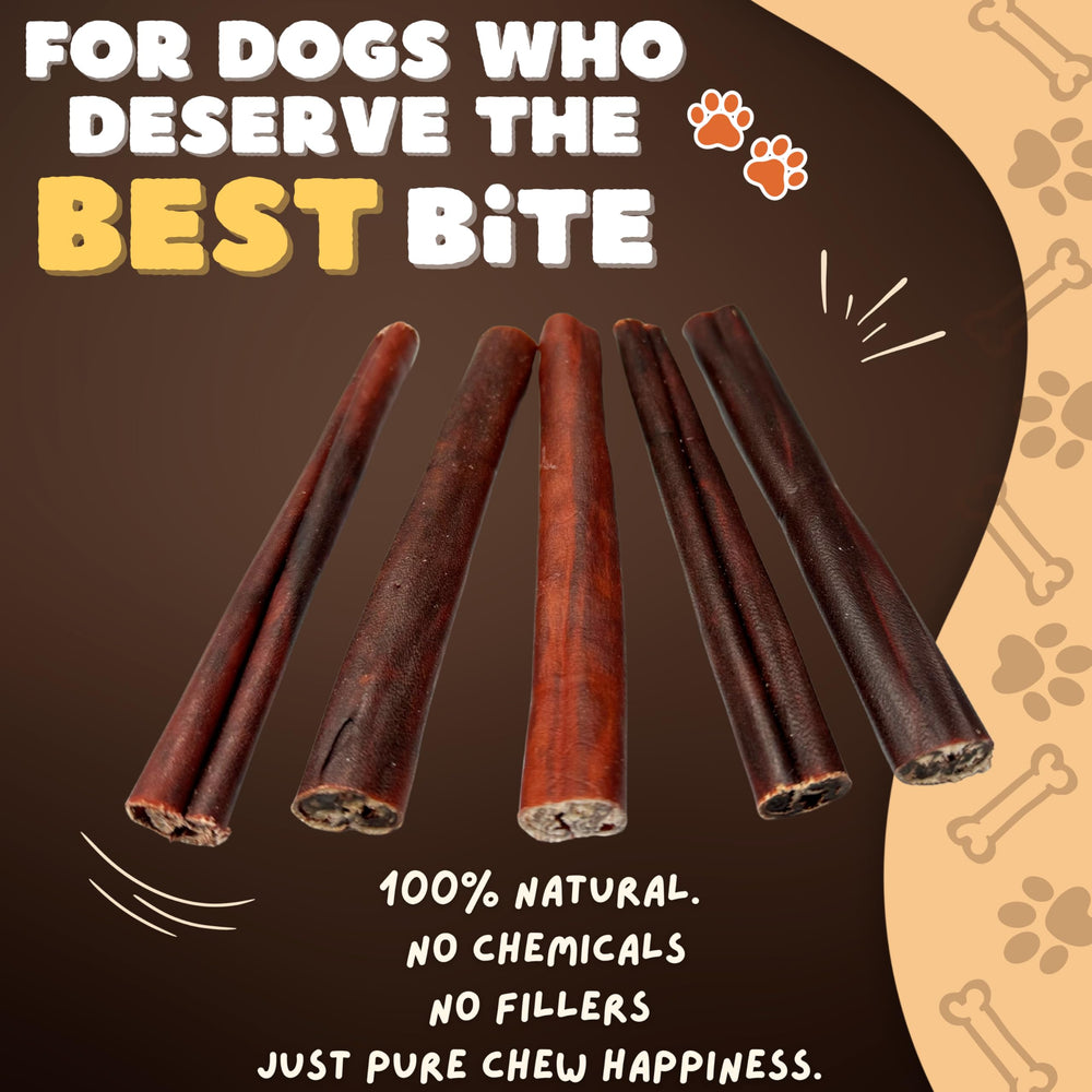 Woofley's Collagen Sticks 6inch pack back view, no hide alternative
