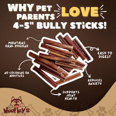 Woofley's dog chews support dental health through active chewing.