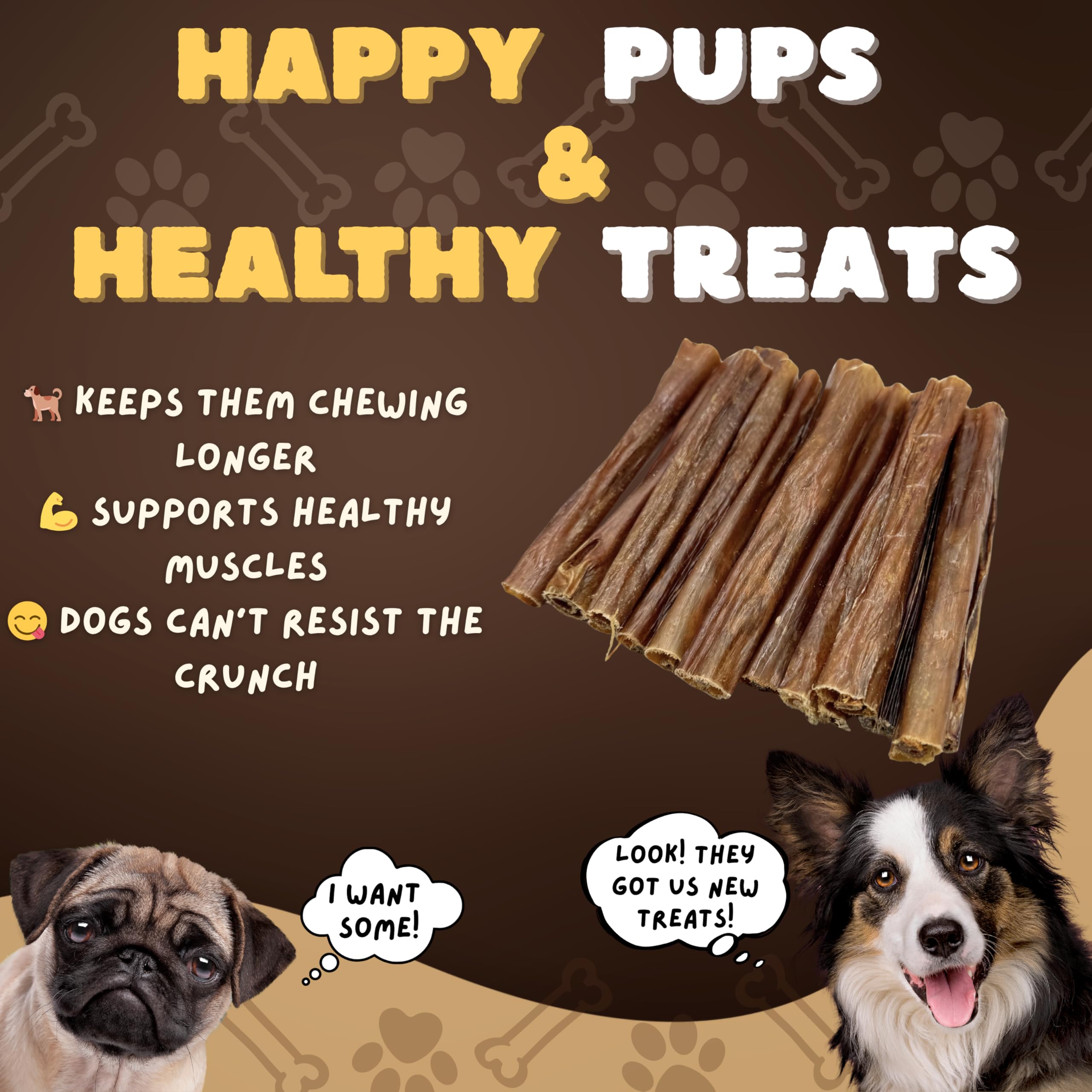 Woofley's Esophagus Stick sustainably sourced from free-range cattle and lamb.