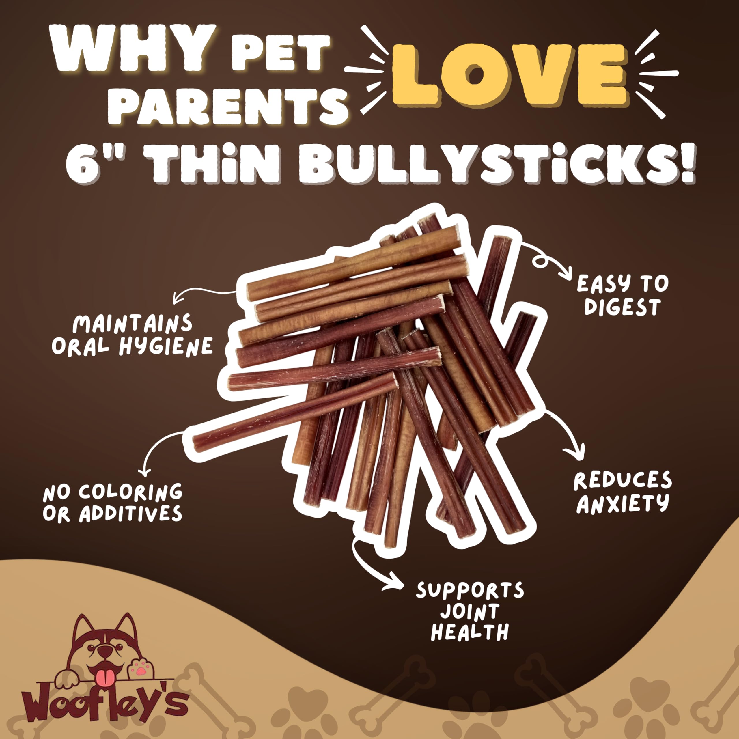 Woofley's rawhide-free chew texture close-up for safe, satisfying gnawing.