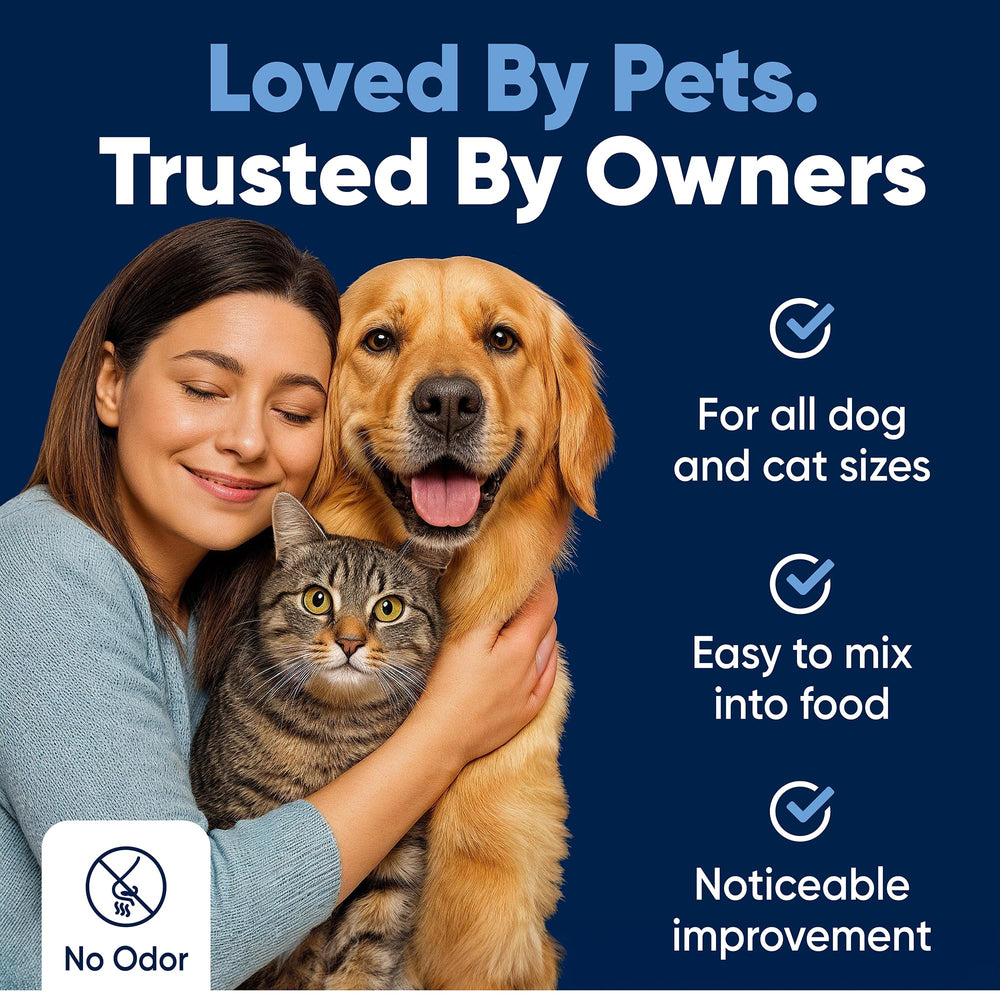 Woofy Pancreatin digestive support odorless formula ideal for sensitive pets