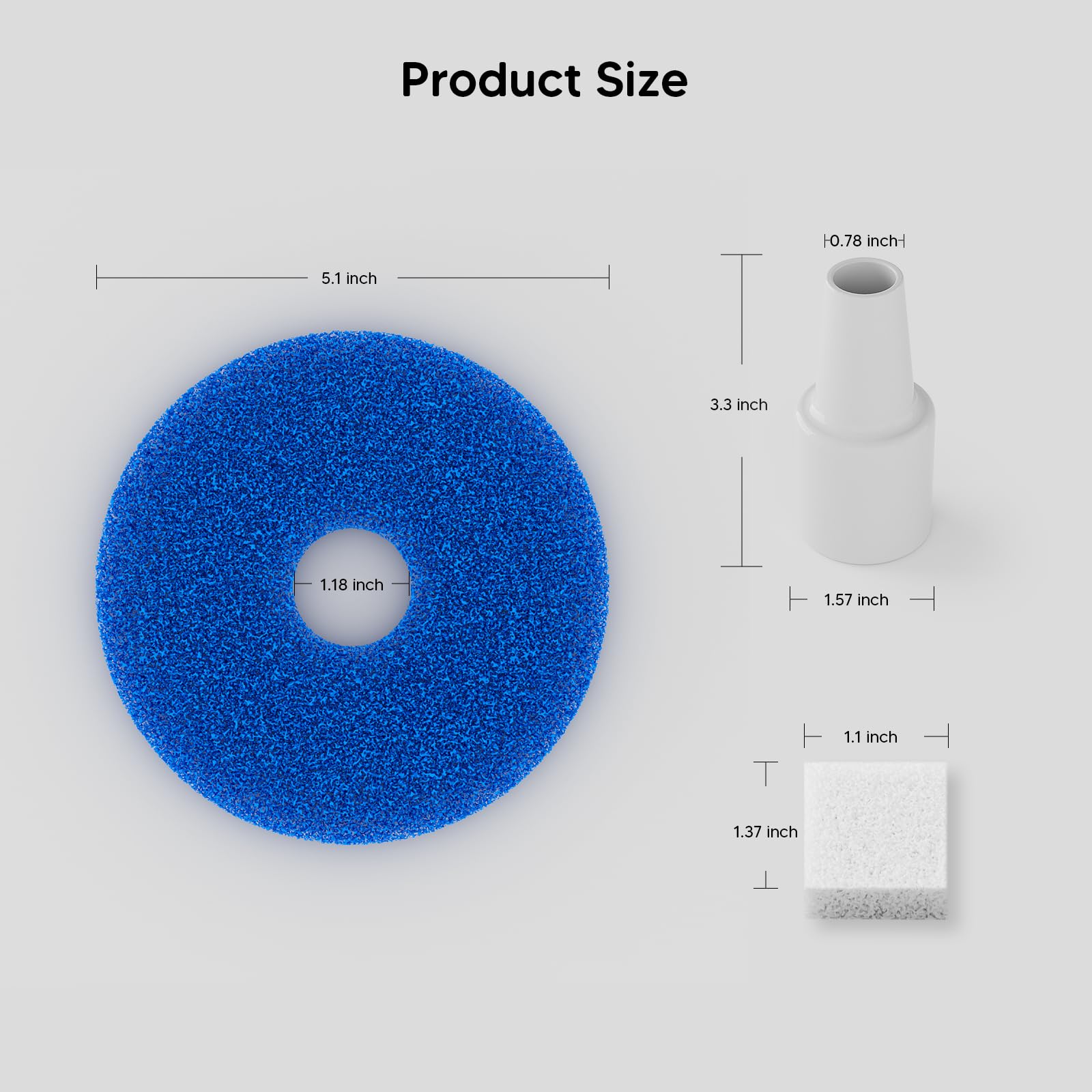 WOPET foam filter kit supports clean water in pet fountains