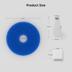 WOPET foam filter kit supports clean water in pet fountains